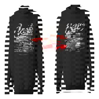 55 56 57 Chevys Bel Air Truck Trifive Vintage Cars Sweatshirt | Mazezy