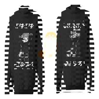 5秒ぶちギレ落語 言い間違い もじり ジョーク ギャグ ツッコミ レッサーパンダ おもしろ スウェットシャツ - Kawaiitshirt