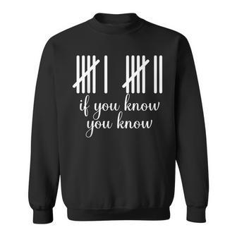 6 7 If You Know You Know Tally Marks Six Seven Meme Sweatshirt - Thegiftio UK
