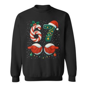 67 Christmas 6 7 Meme Pajamas Holiday Gen Alpha Slang Sweatshirt - Monsterry