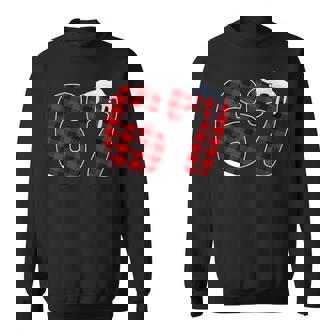 67 Christmas Meme 6 7 Numbers Six Seven Xmas Pajamas Sweatshirt - Monsterry