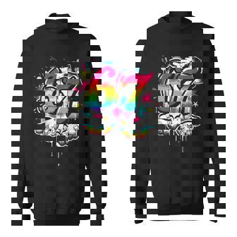 67 Graffiti Meme Six Seven Gen Alpha Slang Boys Sweatshirt | Seseable CA