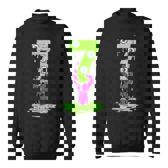 67 Halloween Costume Number 7 Seven Meme For Gen Alpha Sweatshirt - Monsterry