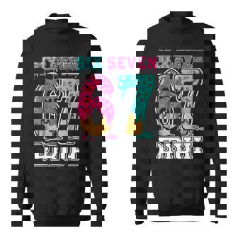 67 Ice Cream Drip Gen Alpha Slang Six Seven Meme Sweatshirt | Mazezy