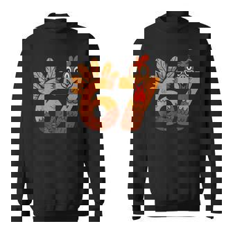 67 Meme Humor 6-7 Six Seven Thanksgiving Turkey 6 7 Sweatshirt | Seseable CA