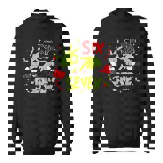 67 Meme Humor 6-7 Xmas Six Seven Christmas Sweatshirt | Seseable UK