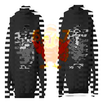 67 Meme Thanksgiving Turkey Hands 6-7 Brainrot Six Seven Sweatshirt - Thegiftio