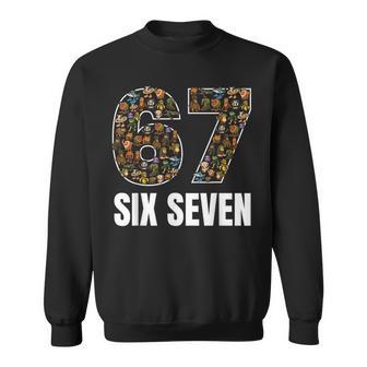 67 Six Seven Italian Brainrot Gen Alpha Slang Meme Sweatshirt - Thegiftio UK