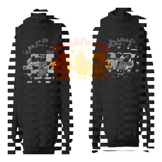 67 Thanksgiving Thankful Six Seven Meme Dabbing Turkey Boys Sweatshirt - Thegiftio
