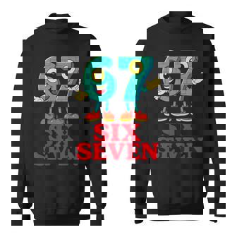 67Ixeven 6-7 Divertido Italiano Brainrot Diversión Niños Juegos Meme Manga Larga Camisa de entrenamiento - Regaloses