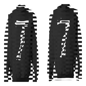 7 Number Seven Bones Graphic School Halloween Matching Sweatshirt | Mazezy