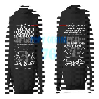 76 Ans Idée Cadeau Humour Anniversaire Papy Génial Sweater e - Cadeauxyz