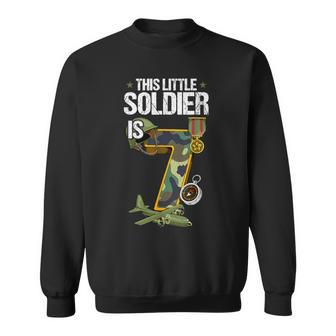 7Th Birthday Army Sweatshirt - Thegiftio UK