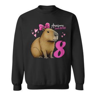 8 Años Capybara Cumpleaños Niñas 8Vo Impresionante Desde 2018 Camisa de entrenamiento - Regaloses