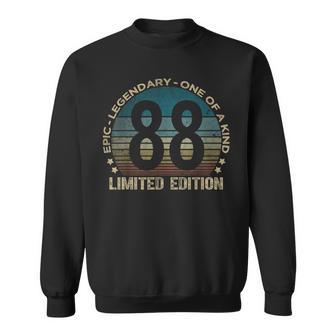 88 Year Old Limited Edition Vintage 88Th Birthday Sweatshirt - Thegiftio UK