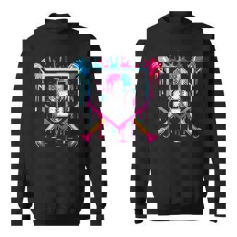 8Th Birthday Boys Baseball Ice Cream Drip Boys Baseball Sweatshirt - Monsterry