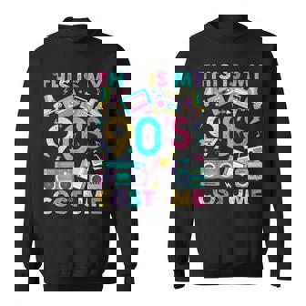 This Is My 90S Costume Vintage Style Mixtape Era 90S Party Sweatshirt | Mazezy