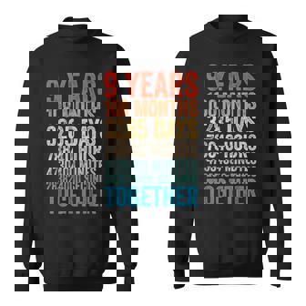 9年目の記念日 彼 彼女 カップル 9回目の結婚 スウェットシャツ - Kawaiitshirt