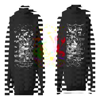 Abc Alligator Brown Pelican Crawfish Louisiana Mardi Gras Sweatshirt - Monsterry