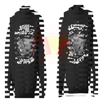 Accordionists Know How To Push Buttons 面白い レトロ アコーディオン スウェットシャツ - Kawaiitshirt