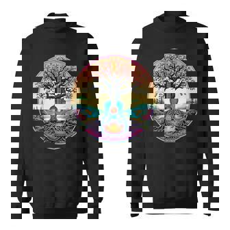 Acoustic Guitar Tree Of Life Lake & Forest Nature Guitarist Sweatshirt | Seseable CA