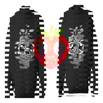 Adorable Tête De Fraise Kawaii Sweater e - Cadeauxyz