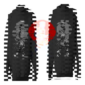 Afro American Samurai Japanese Warrior Vintage Bushido Sweatshirt - Thegiftio