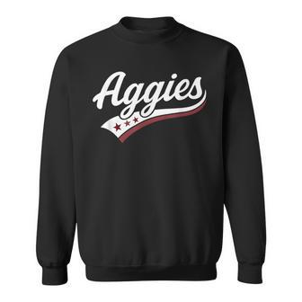Aggies Retro First Name Style Aggies Nickname Sweatshirt - Thegiftio UK