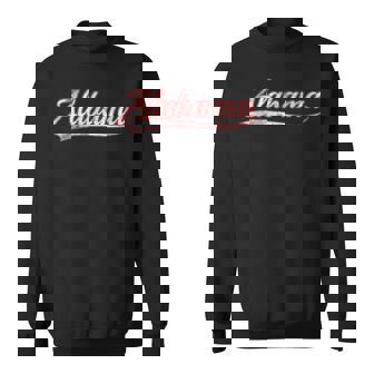 Alabama Vintage Varsity Distressed Throwback Style Sweatshirt | Mazezy