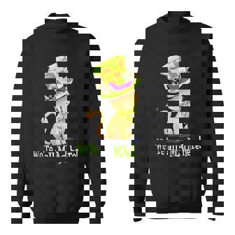 Alice Wonderland Chapelier Fou Pour Amoureux Des Chats Sweater e - Cadeauxyz