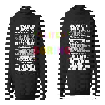 Alivia Personalized Name Saying First Name Family Sweatshirt - Monsterry