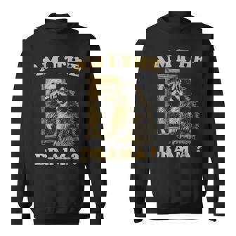 Am I The Drama Raccoon Unhinged Meme 陽気なアライグマのミーム スウェットシャツ - Kawaiitshirt