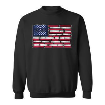 America Us Flag Books Library Reading For Book Lover Reader Sweatshirt - Thegiftio UK