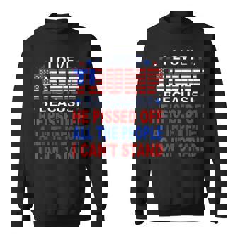 Amo A Trump Porquee Enoja A La Gente Que No Puedooportar Camisa de entrenamiento - Regaloses