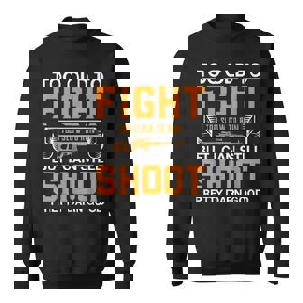 Amoureux Des Armes À Feu Drôle Tropieux Poure Battre Trop Lent Pour Courir Encore Tirer Sweater e - Cadeauxyz