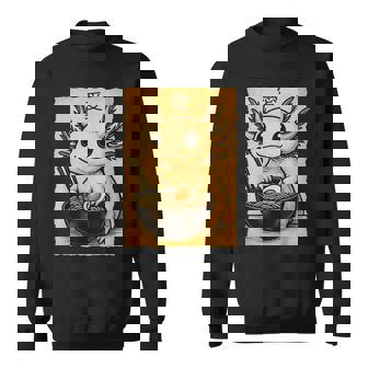 Amusant Axolotl Ramen Japonais Kawaii Anime Axolotl Sweater e - Cadeauxyz