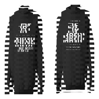 Amusant First 5K Runner Pour Homme Pour Le Premier Marathon Run Sweater e - Cadeauxyz