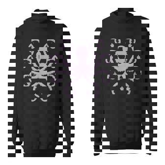 Angry Octopus Middle Finger Novelty Fun Meme Humor Sweatshirt | Mazezy