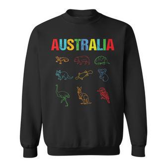Animals Of Australia Australia Day Australian Kangaroo Sweatshirt - Thegiftio UK