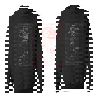 Anime Goth Withered Rose Blood Gothic Art Punk Vintage Edgy Sweatshirt Unisex | Mazezy