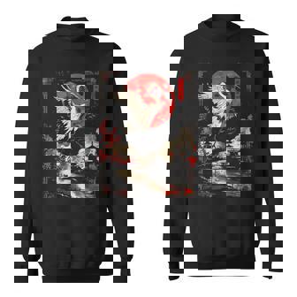 Anime Japanese Goth Cyberpunk City Cranes Japan Art Nature Sweatshirt Unisex | Mazezy