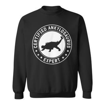 Ankylosaurus Expert Dinosaurs Ankylosauruses Small Black Sweatshirt - Thegiftio UK