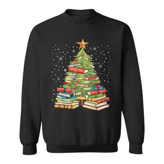 Arbre De Noël En Forme De Livre Pour Les Lecteurs Et Les Amateurs De Livres Sweater e - Cadeauxyz
