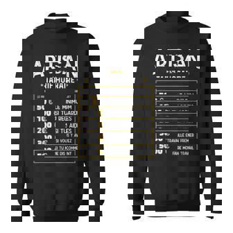 Artisan Tarif Horaire Humoristique Artisan Sweater e - Cadeauxyz