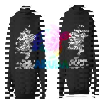 Aruba 2025 Turtle Tie Dye Summer Vacation Souvenir Sweatshirt | Seseable FR