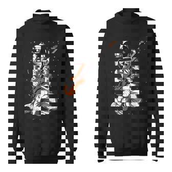 Astronaut Playing Bass Guitar Bassist Musician Guitar Player Sweatshirt Unisex | Mazezy