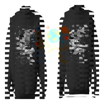 Astronaut Video Games Space Gaming System Planets Sweatshirt - Monsterry