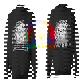 Aunt Emma Techno Hardtekk Acid Raver Breakcore Cybergrind Sweatshirt Unisex | Mazezy