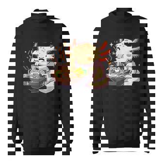 Axolotl Mignon Mange Des Nouilles Ramen Axolotls Ramen Sweater e - Cadeauxyz