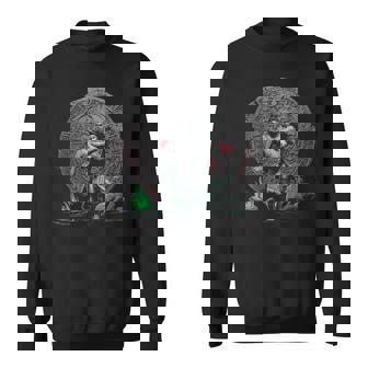 Aztec Warrior Mayan Indigenous Mexican Aztec Jaguar Sweatshirt | Mazezy